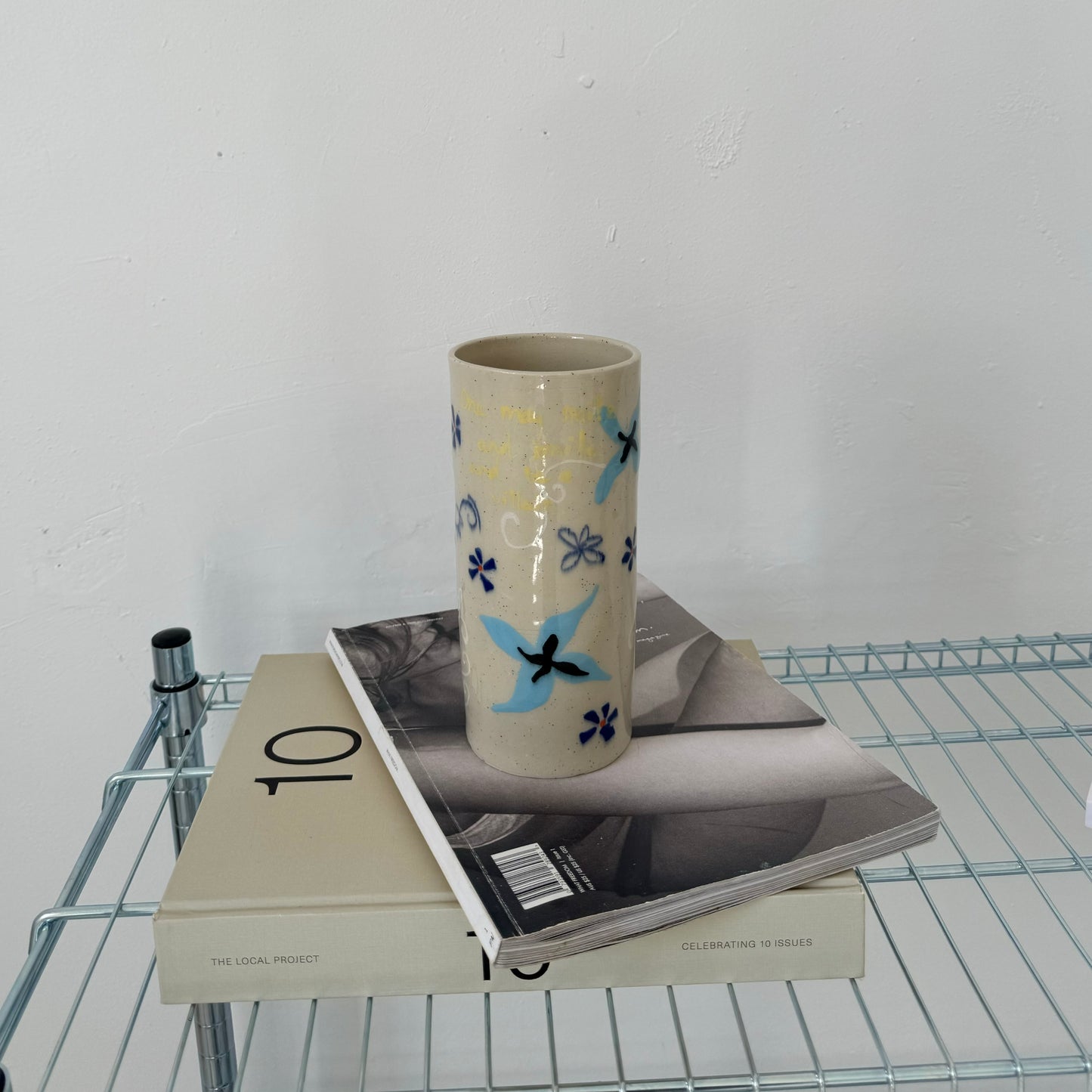 Blue flower Vase