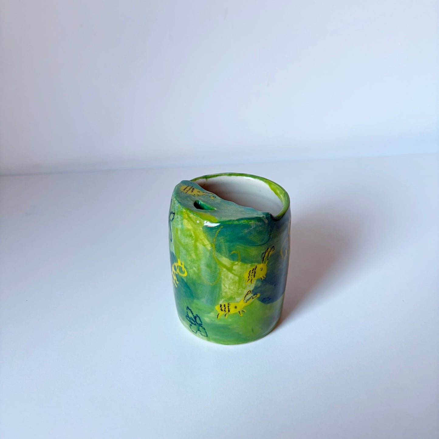 Green travel mug