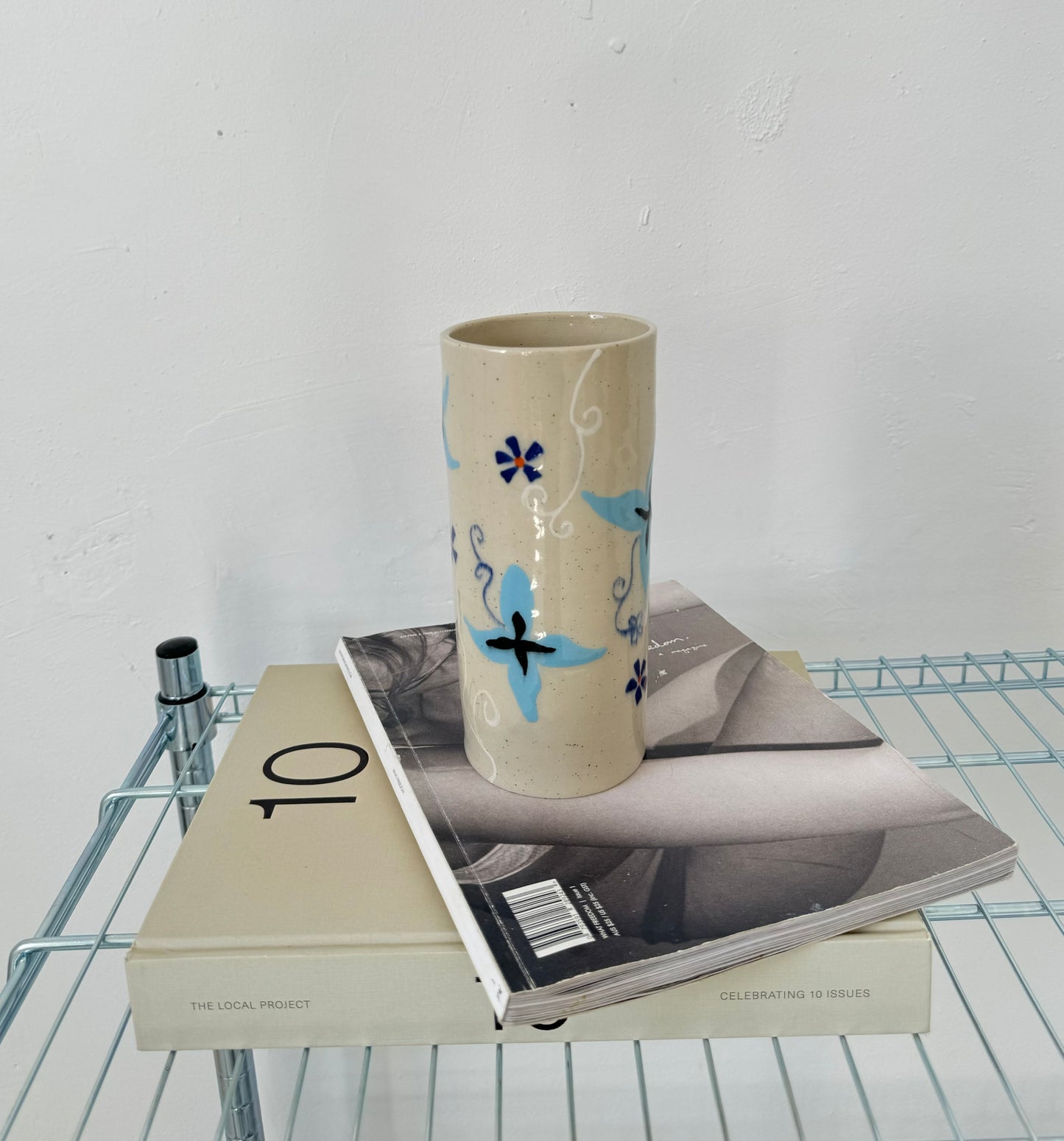 Blue flower Vase
