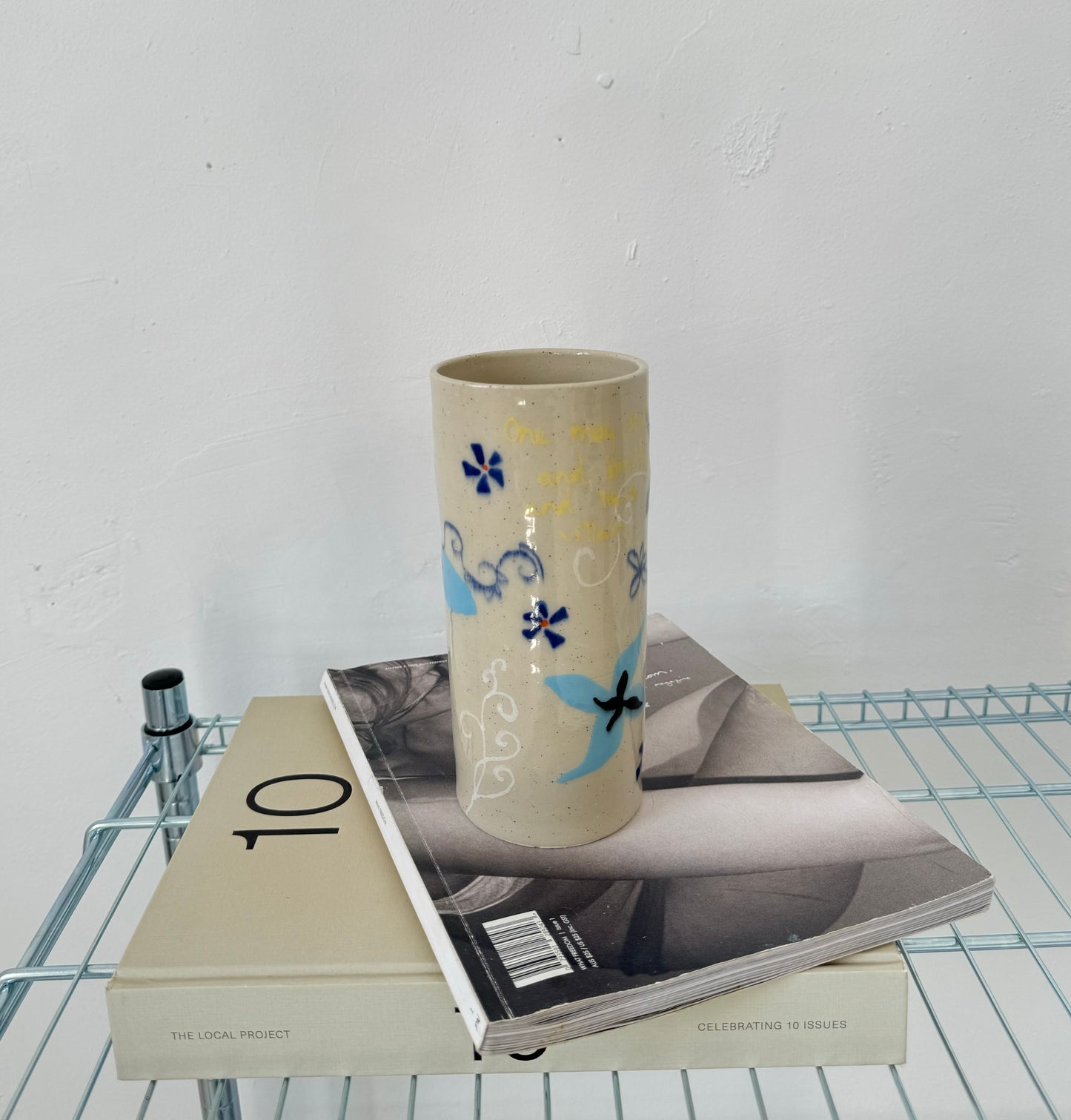 Blue flower Vase