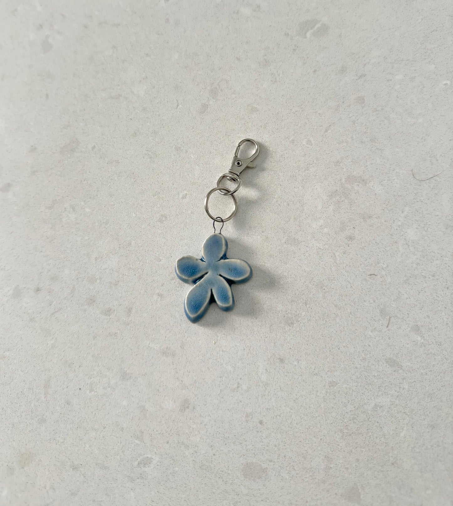 Light blue key ring